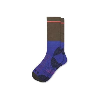 Bombas Hiking Performance Calf Socks In Oak Moss