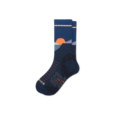 Bombas Hiking Performance Calf Socks In Ocean Cove