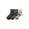 Bombas Hiking Performance Quarter Sock 3-pack In Olive Shade Mix