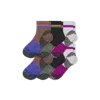 Bombas Hiking Performance Quarter Sock 6-pack In Black Moss Mix