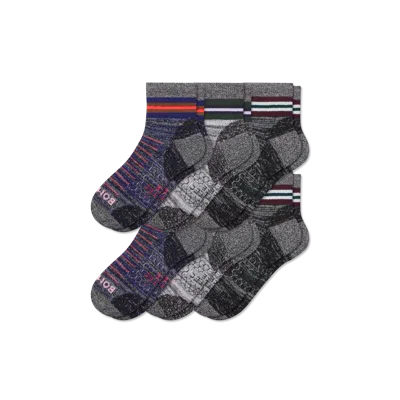 Bombas Hiking Performance Quarter Sock 6-pack In Multi