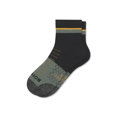 Bombas Hiking Performance Quarter Socks In Black