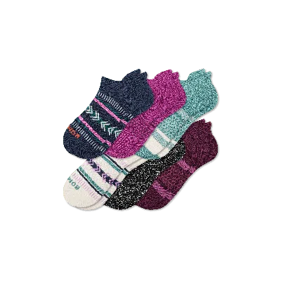Bombas Holiday Ankle Socks 6-pack In Ivory Pink Mix
