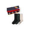 Bombas Holiday Calf Sock 3-pack Gift Box In Multi