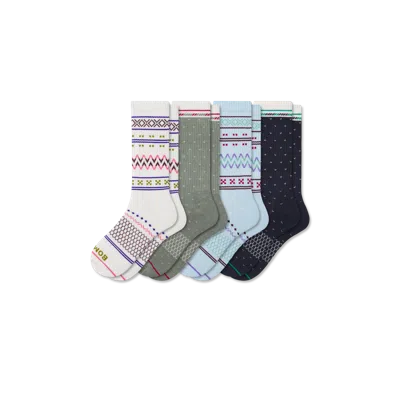 Bombas Holiday Calf Sock 4-pack