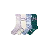 Bombas Holiday Calf Sock 4-pack In Ivory Purple Mix