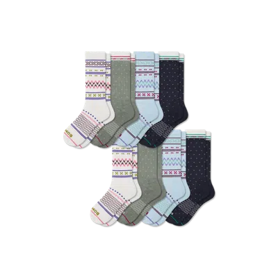 Bombas Holiday Calf Sock 8-pack