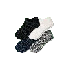Bombas Lightweight Ankle Sock 4-pack In White Black Navy
