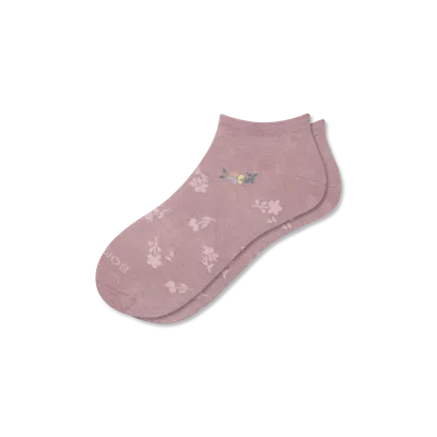 Bombas Lightweight Ankle Socks In Dusty Mauve