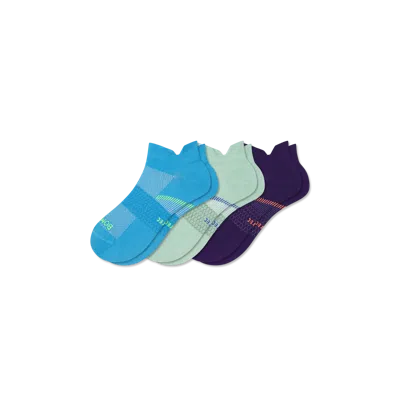 Bombas Lightweight Athletic Ankle Sock 3-pack In Purple