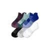 Bombas Lightweight Athletic Ankle Sock 6-pack In Plum Sky Multi Mix