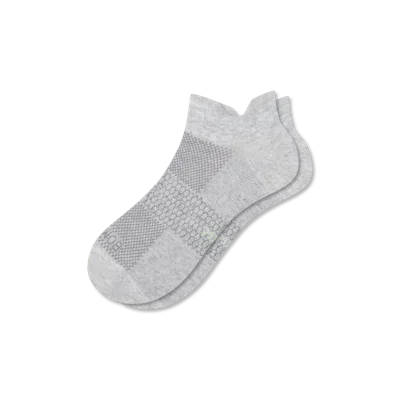 Bombas Lightweight Athletic Ankle Socks In Gray