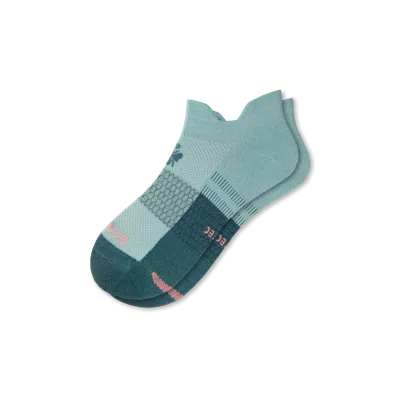Bombas Lightweight Athletic Ankle Socks In Misty Sky