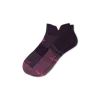 Bombas Lightweight Athletic Ankle Socks In Purple Plum
