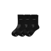 Bombas Lightweight Athletic Half Calf Sock 3-pack In Black