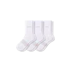 Bombas Lightweight Athletic Half Calf Sock 3-pack In White