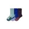 Shop Bombas Lightweight Athletic Half Calf Sock 3-pack In Plum Sky Mix