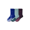Bombas Lightweight Athletic Half Calf Sock 3-pack In Plum Sky Mix