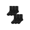 Bombas Lightweight Athletic Half Calf Sock 6-pack In Black