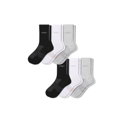 Bombas Lightweight Athletic Half Calf Sock 6-pack In Multi