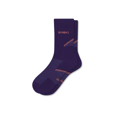 Bombas Lightweight Athletic Half Calf Socks In Purple