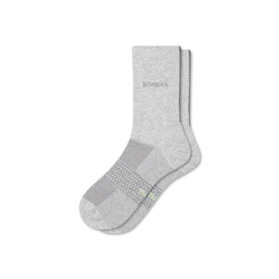 Bombas Lightweight Athletic Half Calf Socks In Gray