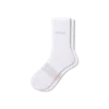 Bombas Lightweight Athletic Half Calf Socks In White