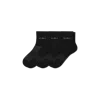 Bombas Lightweight Athletic Quarter Sock 3-pack In Black