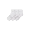 Bombas Lightweight Athletic Quarter Sock 3-pack In White