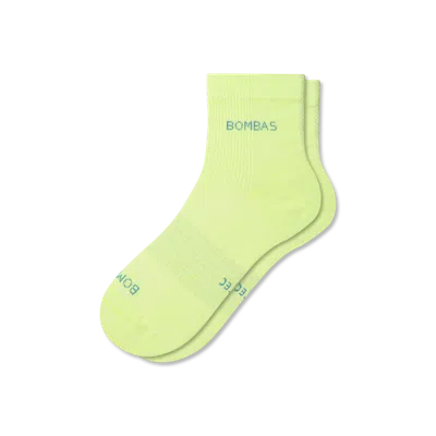 Bombas Lightweight Athletic Quarter Socks In Black