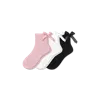 Bombas Lightweight Bow Quarter Sock 3-pack In Spanish Rose Mix