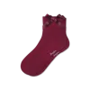 Bombas Lightweight Bow Quarter Socks In Red