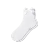 Bombas Lightweight Bow Quarter Socks In White
