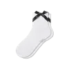 Bombas Lightweight Bow Quarter Socks In White