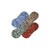 Bombas Lightweight Merino Wool Blend No Show Sock 4-pack In Moss Fjord Mix