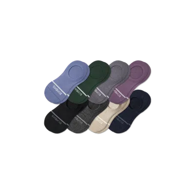 Bombas Lightweight Merino Wool Blend No Show Sock 8-pack In Brown