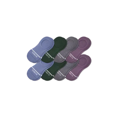 Bombas Lightweight Merino Wool Blend No Show Sock 8-pack In Brown