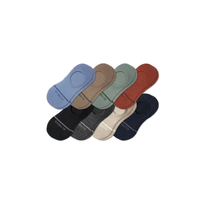 Bombas Lightweight Merino Wool Blend No Show Sock 8-pack In Fjord Neutrals Mix