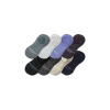 Bombas Lightweight Merino Wool Blend No Show Sock 8-pack In Grey Surf Mix