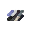 Bombas Lightweight Merino Wool Blend No Show Sock 8-pack In Grey Surf Mix