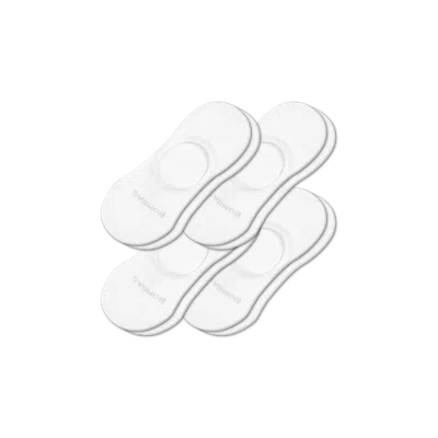 Bombas Lightweight No Show Sock 4-pack In White
