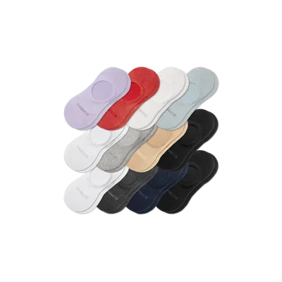 Bombas Lightweight No Show Socks 12-pack In Lavender Mist Mix