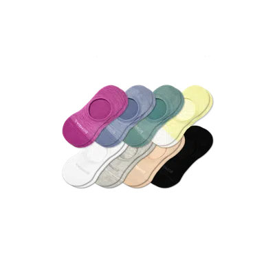 Bombas Lightweight No Show Socks 8-pack In Fjord Neutrals Mix