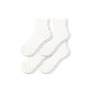 Bombas Lightweight Quarter Sock 4-pack In Soft White