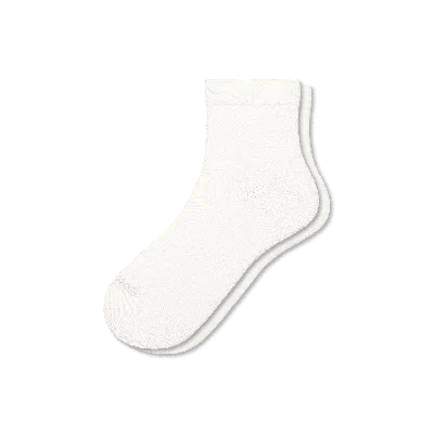 Bombas Lightweight Quarter Socks In White