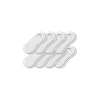 Bombas Low-cut No Show Sock 8-pack In White