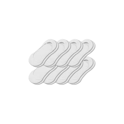 Bombas Low-cut No Show Sock 8-pack In White