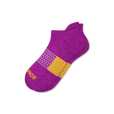 Bombas Marl Ankle Socks In Vivid Magenta
