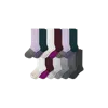 Bombas Marl Calf Sock 12-pack In Lavender Chai Mix