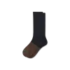 Bombas Marl Calf Socks In Black